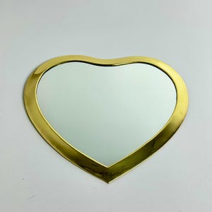 Moroccan Brass Heart Mirrors – Decorative Wall Hanging, Distinctive Gift, Bathroom & Accent Mirrors