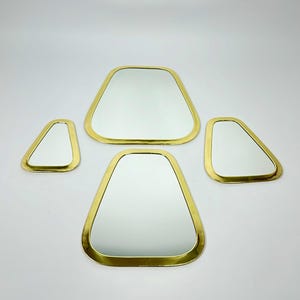 Handcrafted Moroccan Brass Rectangle Mirror: Wall Decor