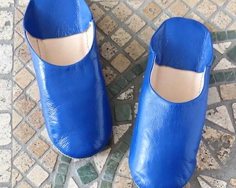 Comfy Moroccan Leather Slippers | Handcrafted Babouche for Women & Men | Easy Slip-On House Shoes