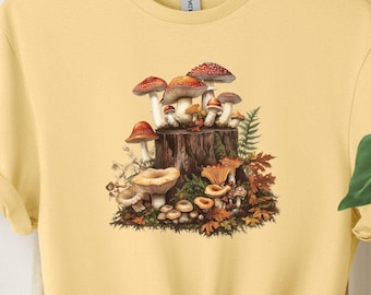 Camiseta con gráfico de setas del bosque: Camiseta de recolección de alimentos en el bosque estilo cottagecore