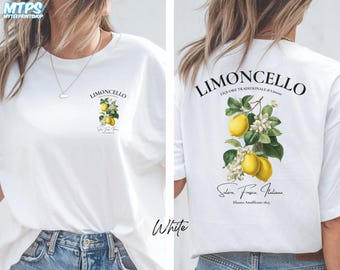 Limoncello Amalfiküste T-Shirt: Italienisches Zitronen-Grafik-T-Shirt