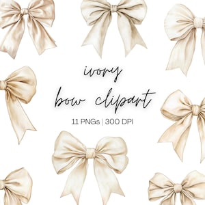以下が含まれることがあります： アイボリー色のリボンのクリップアート画像。さまざまな配置の複数のリボンが特徴です。リボンは柔らかいアイボリー色で、長く流れるリボンが付いています。「ivory bow clipart」というテキストが筆記体で書かれています。