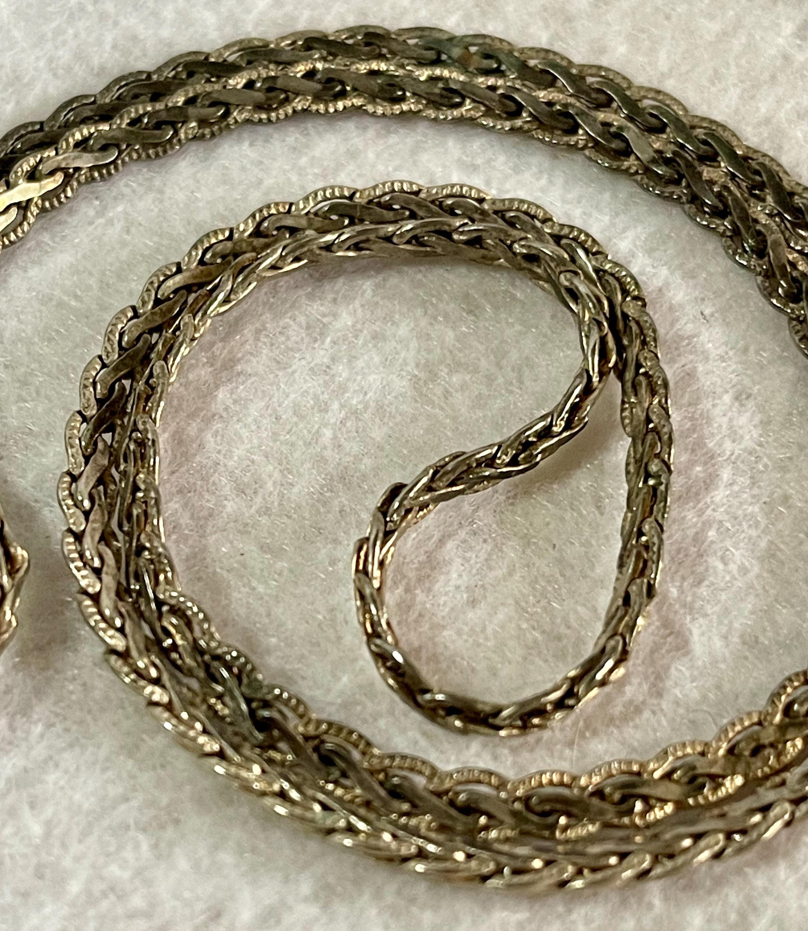 Vintage Mexican Silver Necklace - Etsy