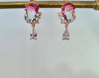 Hyuk. Dainty and pretty colorful earrings for everyday or special occasions.