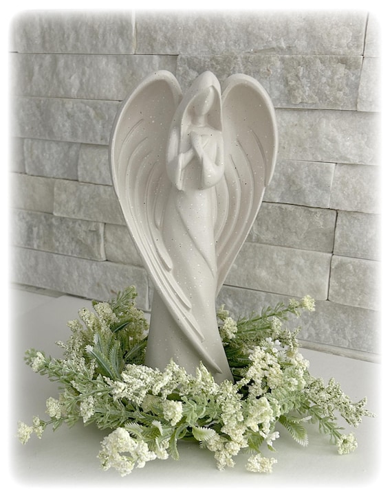 Memorial Angel Statue: Sympathy Gift with Personalized Card