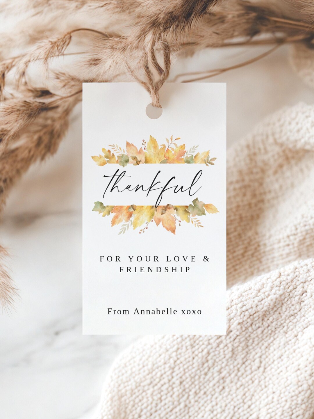 Editable Thanksgiving Gift Tag Template, Printable Turkey Day Favor ...