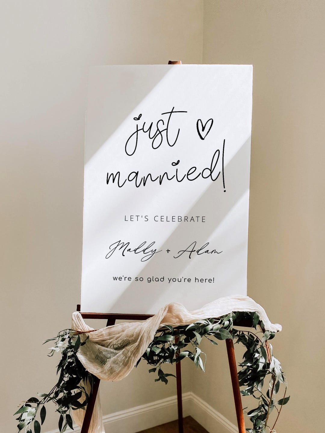 Editable Minimalist Wedding After Party Sign Template, Modern Printable ...