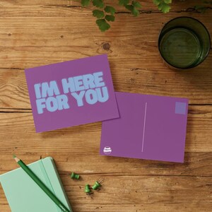 ici pour vous Carte postale | Personnalisé