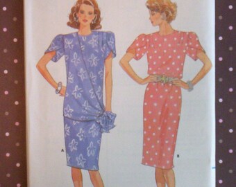 Vintage 1980s Sewing Pattern - Butterick 4630 - Misses' Dress (Size 16) - Sewing Supplies