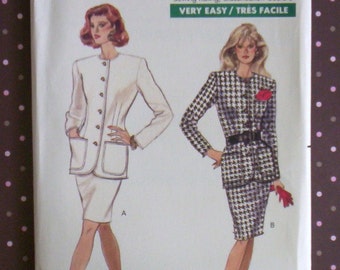 Vintage 1980s Sewing Pattern - Butterick 6540 - Misses' Top And Skirt (Size 12-14-16) - Sewing Supplies