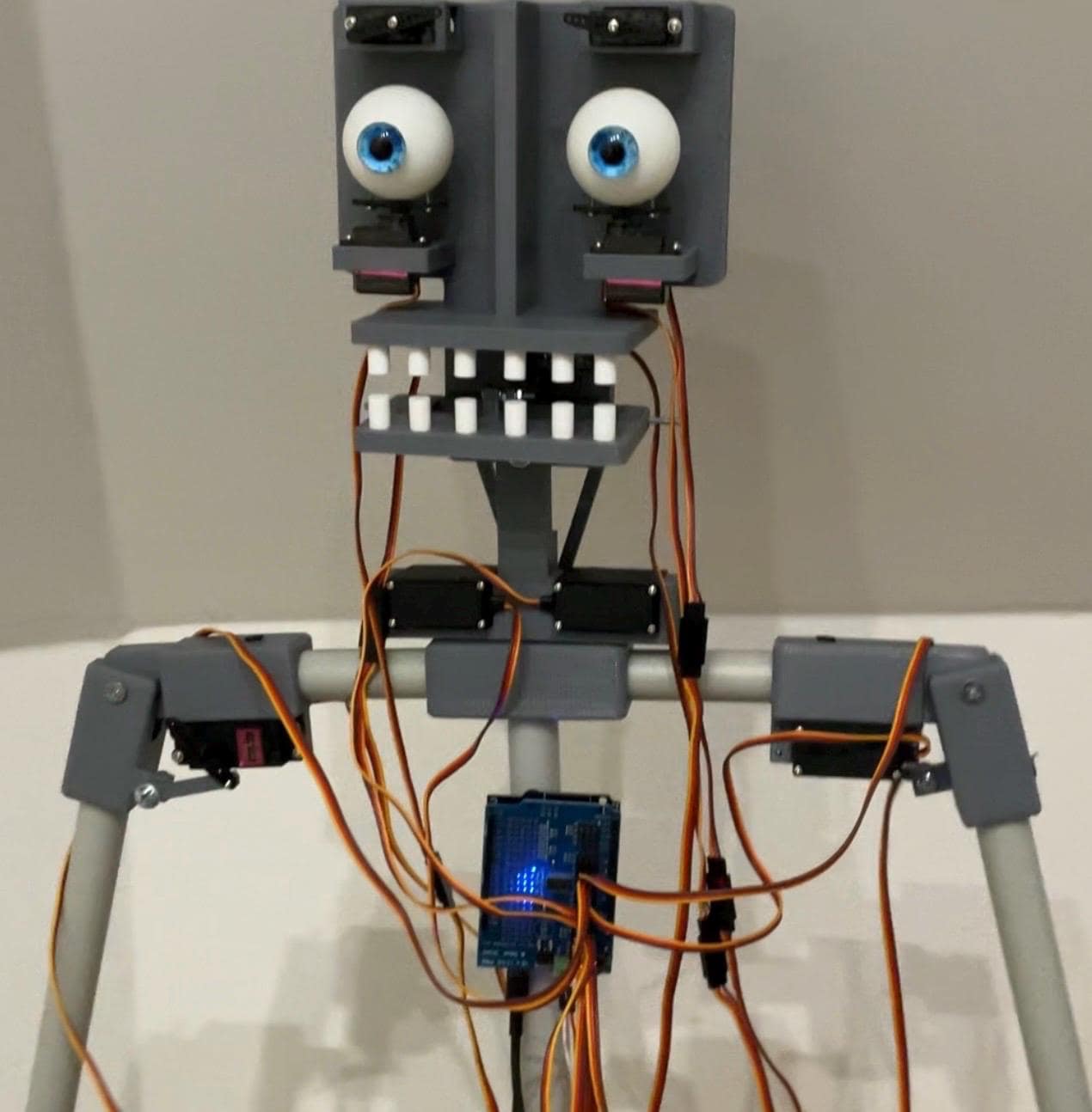 Animatronic Endoskeleton's Head'n'Shoulders Kit,DIY talking animatronic, robotics, robot