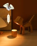 Candle Warmer Lamp, Cute Kitten Cat Design, Adjustable Bamboo Candle Lamp with Timer & Dimmer, Includes 2 Bulbs