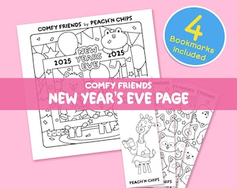 Comfy Friends - New Year&#39;s Eve Page