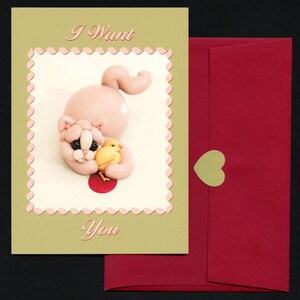 Tarjeta de humor negro para el día de San Valentín, tarjeta de aniversario