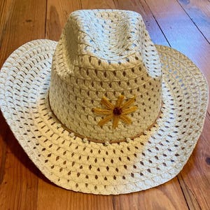 Pearl Straw Hat - Etsy display picture 2
