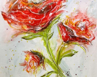 Rouge Floral - Print