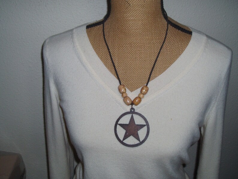 2 12 Inch Handmade Metal Star Statement Necklace