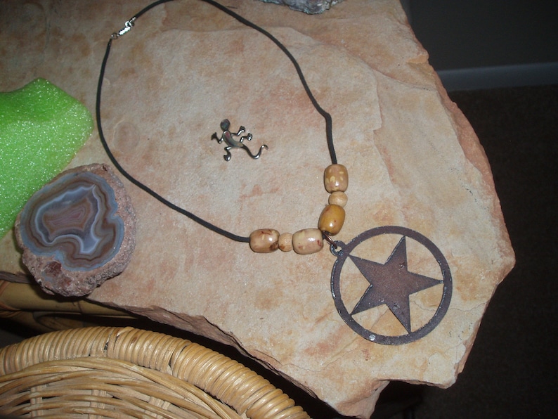 2 12 Inch Handmade Metal Star Statement Necklace
