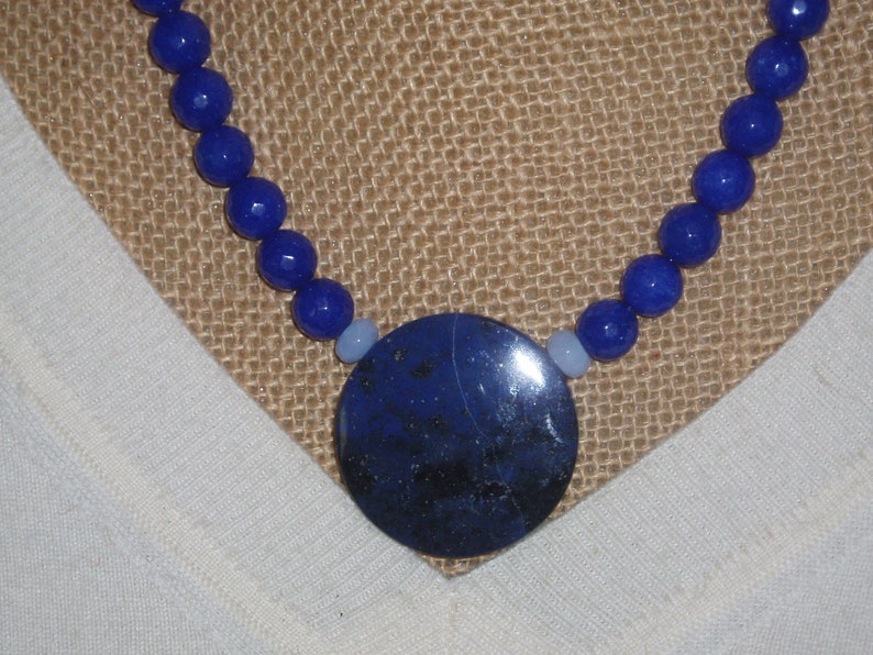 Carats Sapphire Gems Lapis Lazuli Moonstone Opals 925 Silver Necklace and Earrings