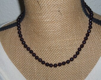 315.00 Carats of Faceted Rich Deep Red Garne Real Earth Mined  Gemstones Hand TiedKnot  925 Silver Necklace