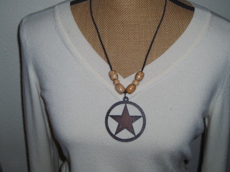 2 12 Inch Handmade Metal Star Statement Necklace