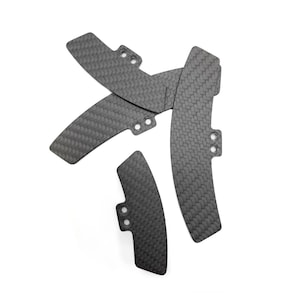 Custom Shaped Paddle Shifters for Sim Racing – Carbon Fiber | Personalized Design | 3–5 mm Thickness
