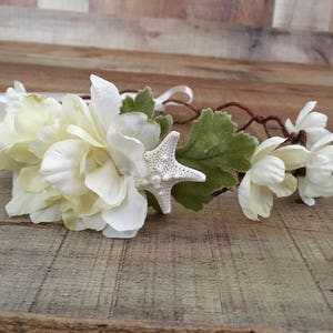 Starfish Bridal Head Wreath Coastal Beach Wedding Accessories