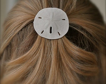 Sand Dollar Hair Barrette, Beach Wedding, Sand Dollar, Mermaid Hair, Nautical Wedding, Beach Bridal, Summer Hair Clip,Gifts for beach lovers