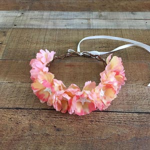 Beach Wedding Vacation Vow Renewal Starfish Floral Head Wreath