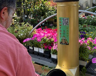 Wormspire™ Modular Compost Tower – Easy Kitchen Scrap Vermicomposter for Gardens