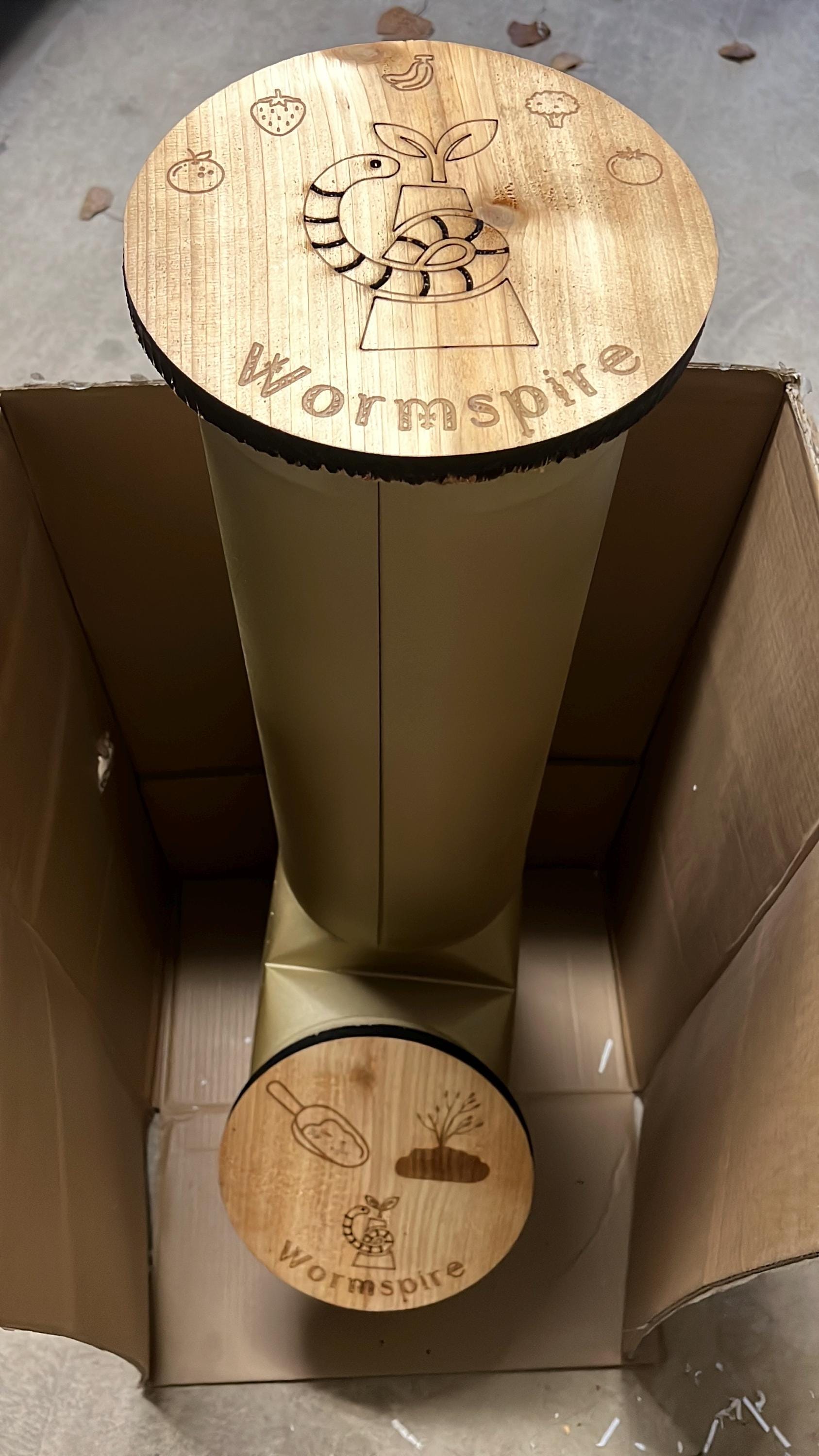 Wormspire™ Modular Worm Compost Tower With Rocket Stove Base - Etsy