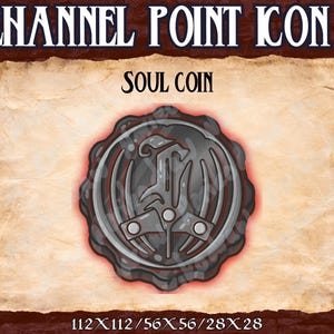 Infernal Devil Soul Coin Channel Point | DnD Fantasy Baldur’s Gate Icon | Twitch