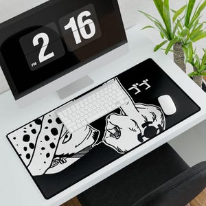 Custom Trafalgar Law One Piece  Black Desk Mat Unofficial Playmat