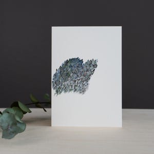 Tarjeta de felicitación / Abstracta / Pintada en acuarela / Impresión artística / Cumpleaños / Regalo / Celebración