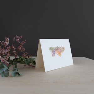 Biglietto d'auguri / Astratto / Dipinto ad acquerello / Stampa artistica / Compleanno / Regalo / Celebrazione