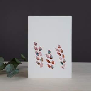 de voeux | Résumé | Peint à l'aquarelle | Impression artistique | Anniversaire | Cadeau | Célébration