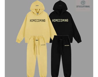 Unisex högkvalitativ klassisk huvtröja och mjukisbyxor