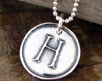 Letter necklace initial charm | alphabet pendant | personalized jewelry a b c d e f g h i j k l m n o p q r s t u v w x y z