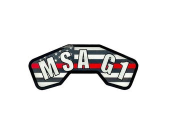 Firefighter SCBA Name Label | MSA G1 Mask Sticker | Reflective Firefighter Mask Tag | Custom SCBA Name Label | Firefighter Gear