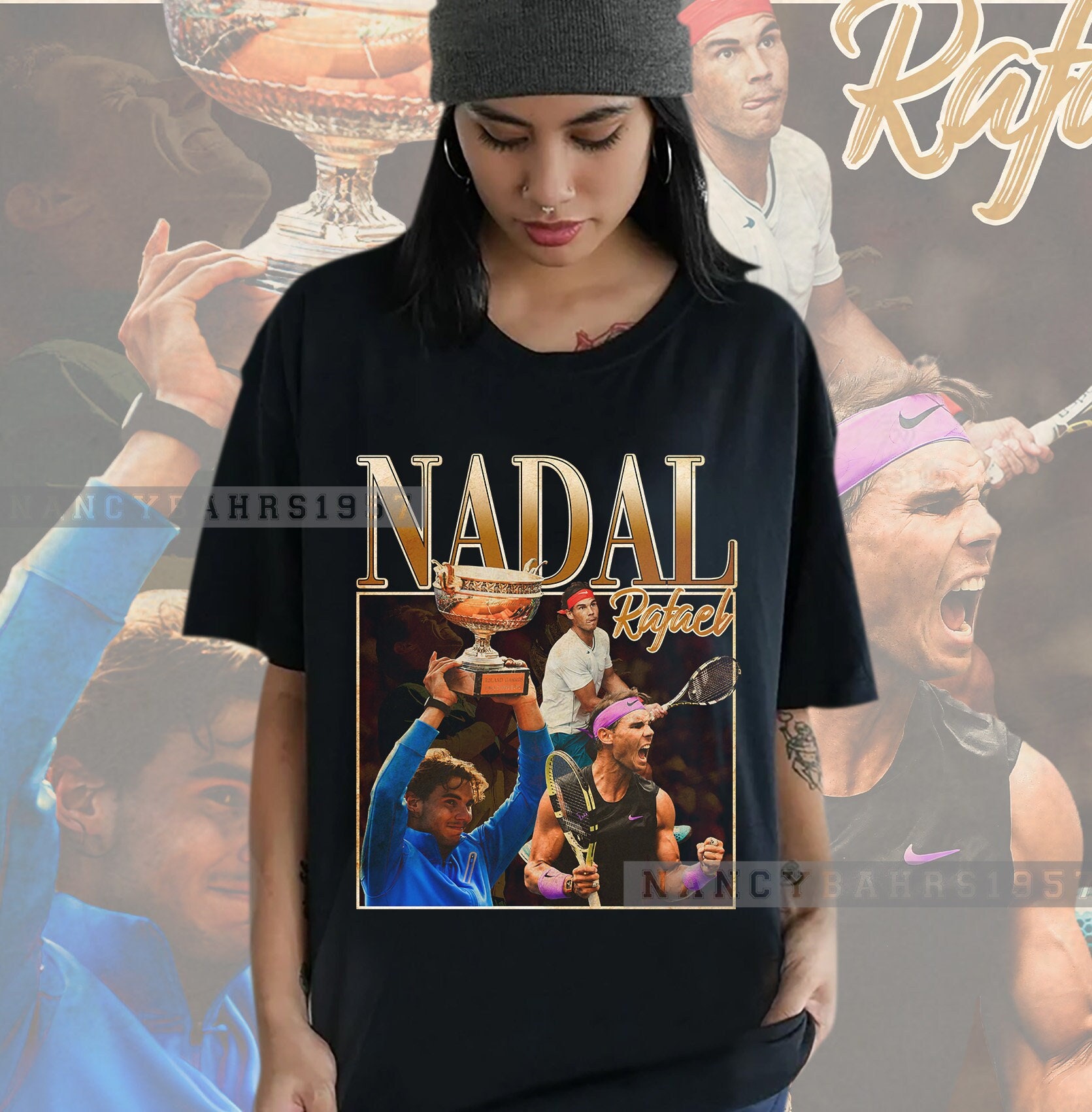 Discover Legendäre Tennisspieler Rafael Nadal T-Shirt