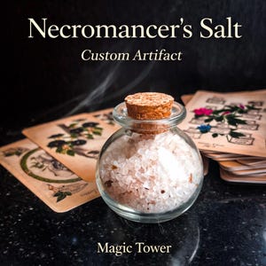 Necromancer's Ritual Salt: Custom Magic Altar Talisman