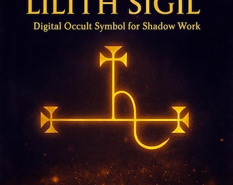 Lilith Sigil – Digital Occult Symbol for Shadow Work, Feminine Power & Meditation