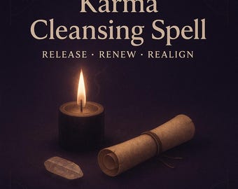 Karma Cleansing Spell | Digital Ritual for Energy Purification & Renewal | Spiritual Healing Magic | Instant Download