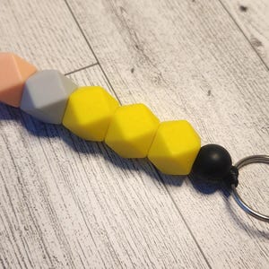 Teacher Pencil Lanyard, Teacher Gift, Pencil Bead Lanyard, Teacher Lanyard, ID Badge Lanyard, Teacher Appreciation Gift, Keychain Lanyard