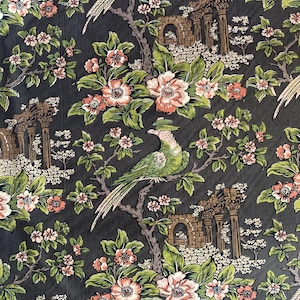 47+ meter handtryckt vintage bomullstyg - Adderley-mönster av Greeff