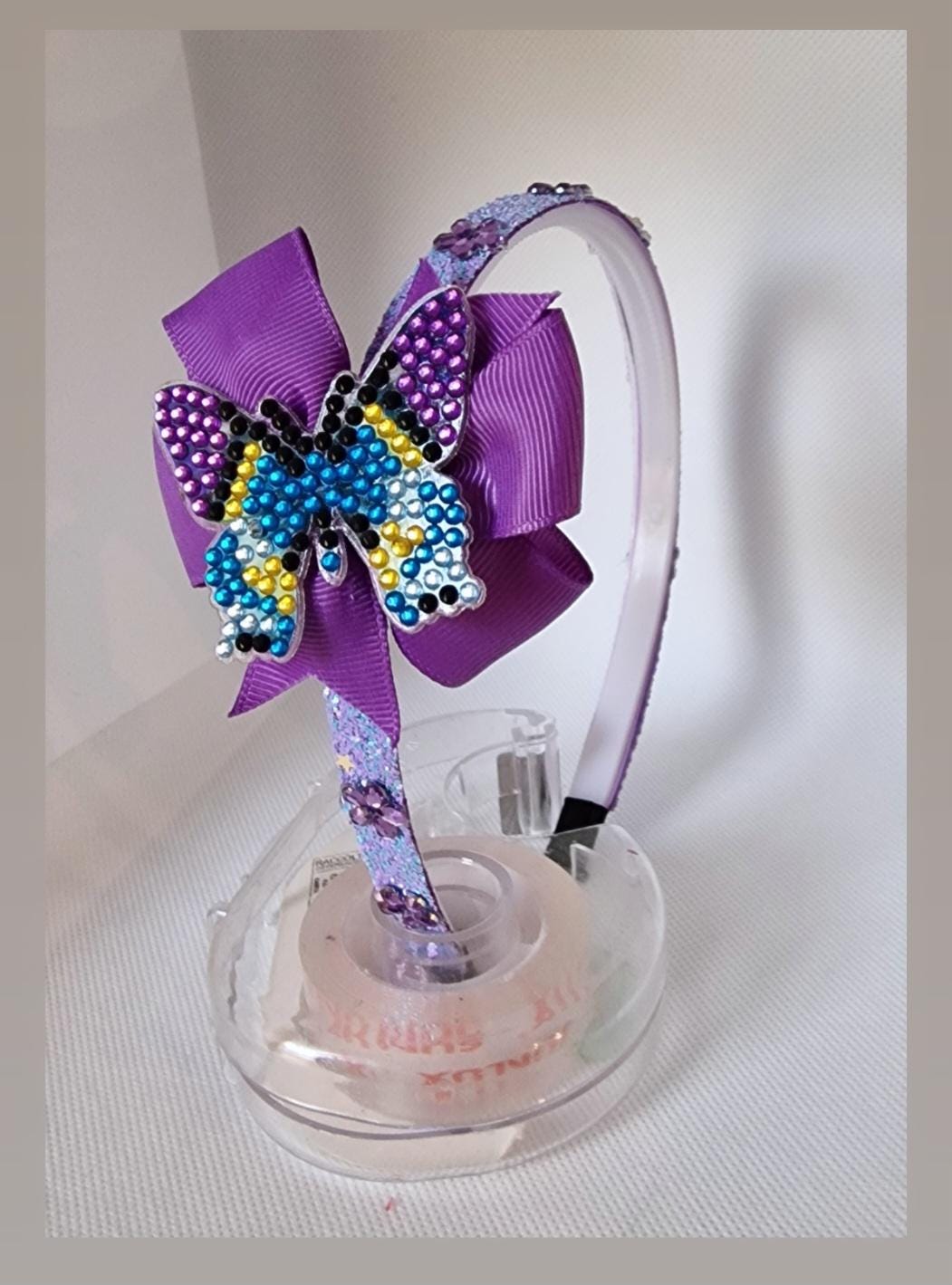 Cerchietto per Capelli in feltro con Rose e Farfalle - Bambini - Ab... | su