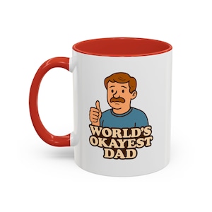Tazza &quot;Il papà più buono del mondo&quot; - Divertente regalo per la festa del papà / Tazza da caffè sarcastica da 11 once / Pollice in su papà