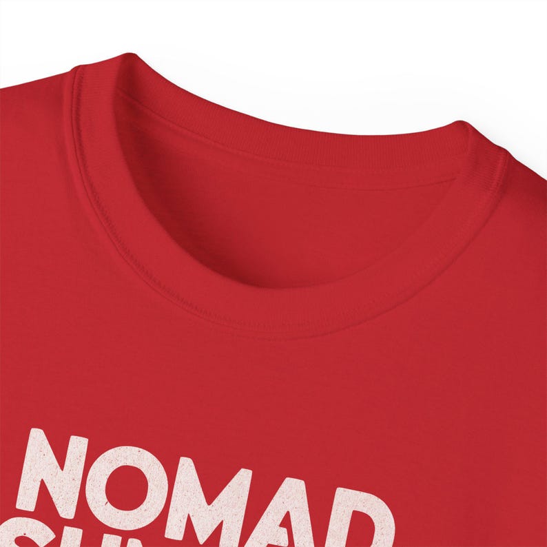 Nomad Summer T-Shirt | Travel Typography Tee, Minimal Black Graphic Shirt image 11