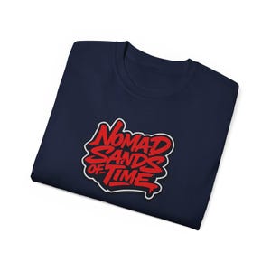 Nomad Sands of Time Tee | Retro Graffiti Typography T-Shirt Gift image 12