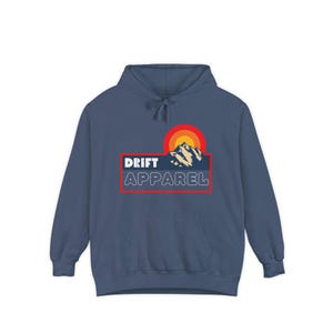 Sunset Vibes Garment-Dyed Hoodie: Cozy Unisex Cotton-Blend